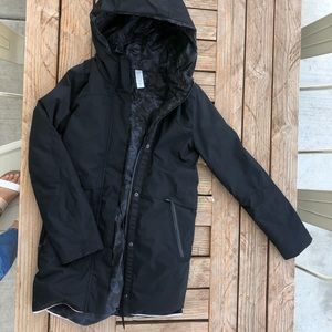 Ivivva black girls size 12 coat